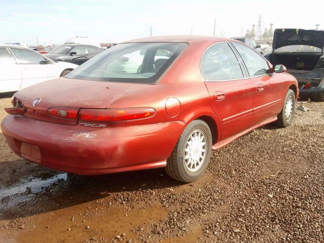 1MEFM50U9WA645651 - 1998 MERCURY SABLE GS RED photo 4