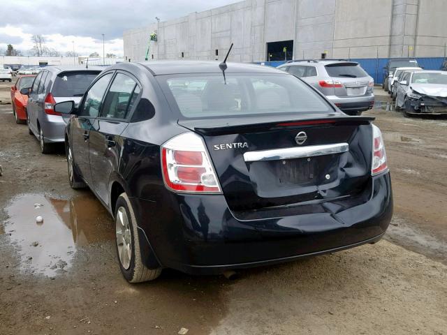 3N1AB6AP9CL672405 - 2012 NISSAN SENTRA 2.0 BLACK photo 3