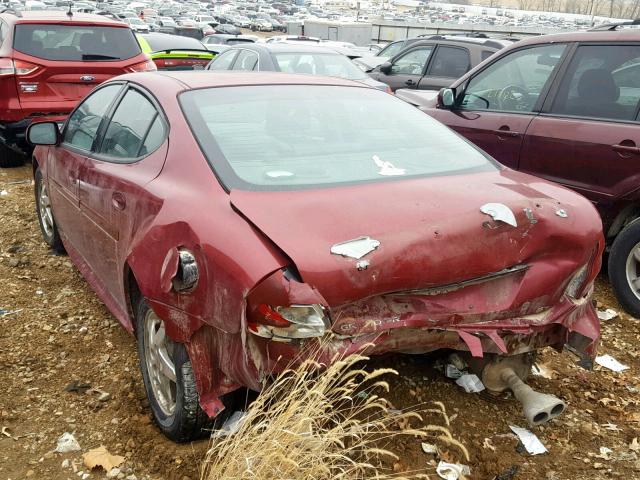 2G2WS522341260309 - 2004 PONTIAC GRAND PRIX MAROON photo 3