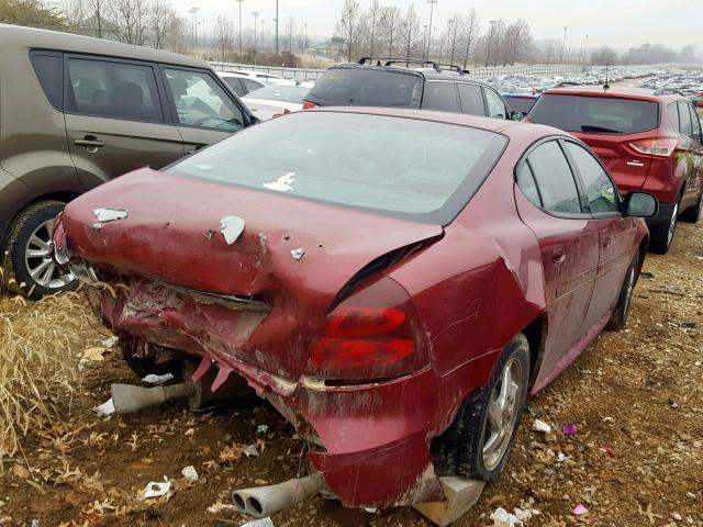 2G2WS522341260309 - 2004 PONTIAC GRAND PRIX MAROON photo 4