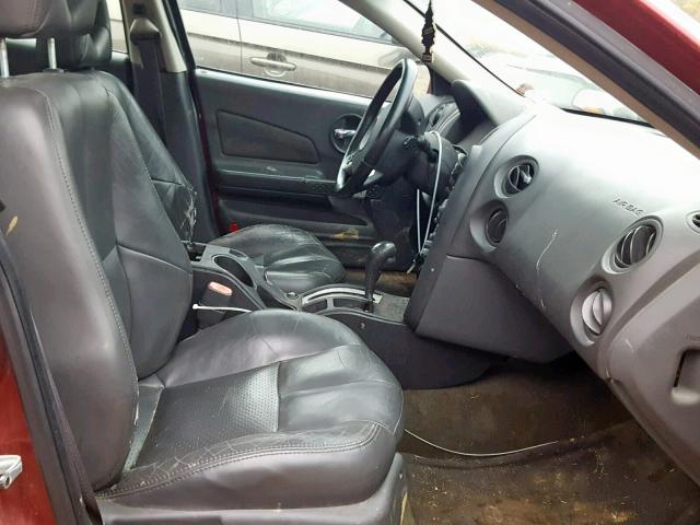 2G2WS522341260309 - 2004 PONTIAC GRAND PRIX MAROON photo 5