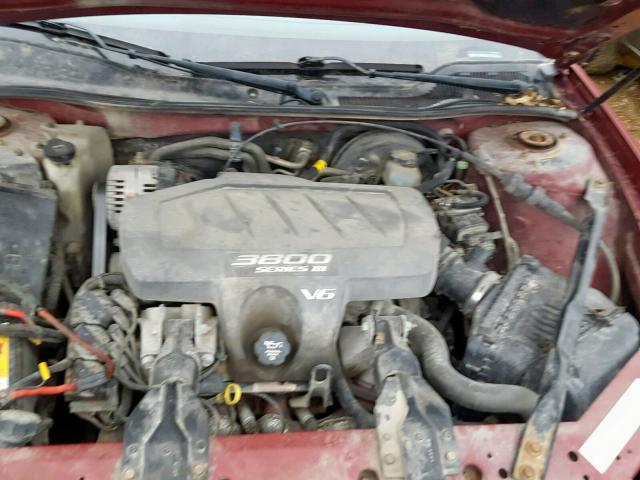2G2WS522341260309 - 2004 PONTIAC GRAND PRIX MAROON photo 7