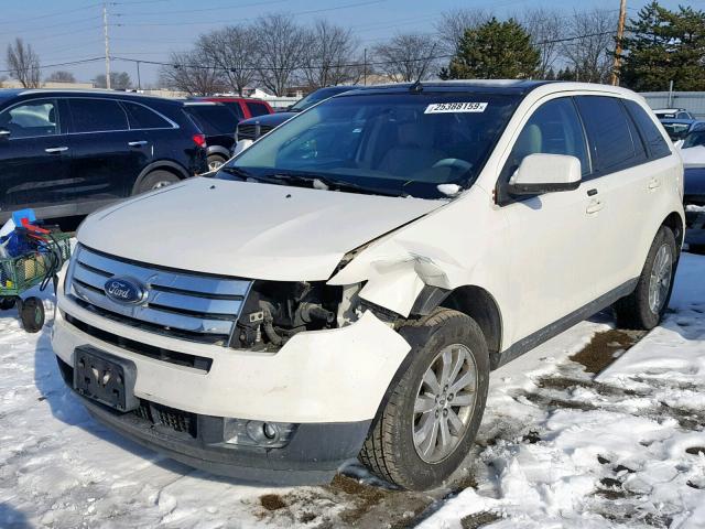 2FMDK3JC9ABA48680 - 2010 FORD EDGE SEL WHITE photo 2