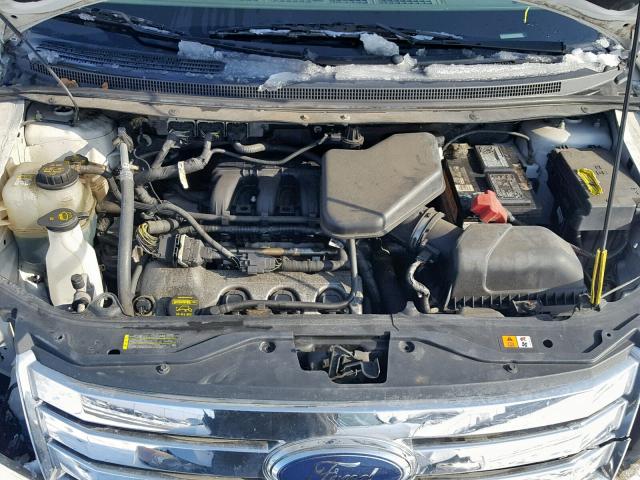 2FMDK3JC9ABA48680 - 2010 FORD EDGE SEL WHITE photo 7