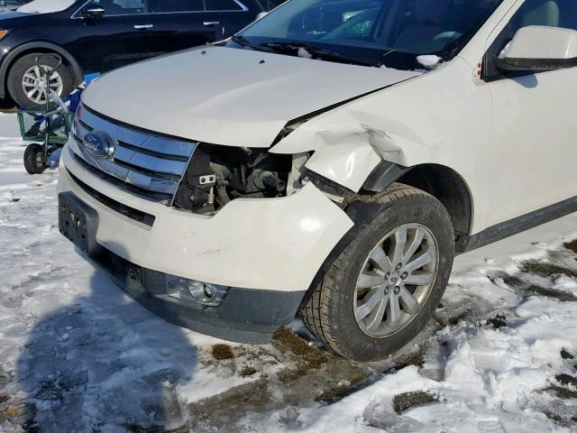 2FMDK3JC9ABA48680 - 2010 FORD EDGE SEL WHITE photo 9