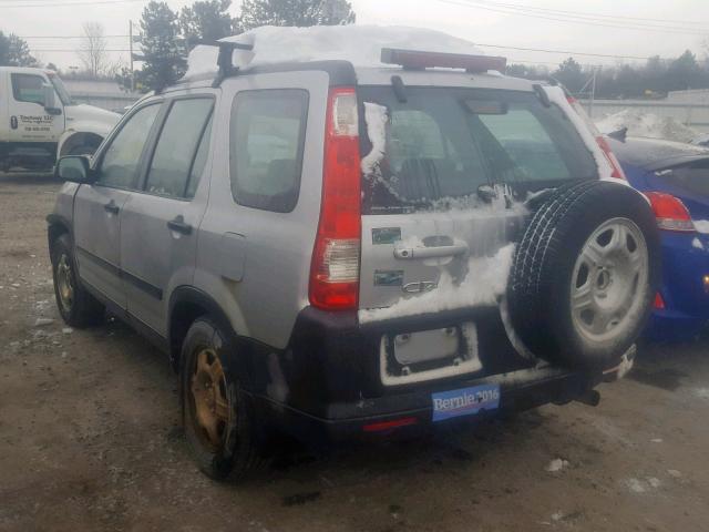 SHSRD78526U443211 - 2006 HONDA CR-V LX SILVER photo 3