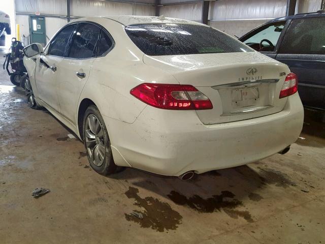 JN1BY1AR1BM376225 - 2011 INFINITI M37 X WHITE photo 3