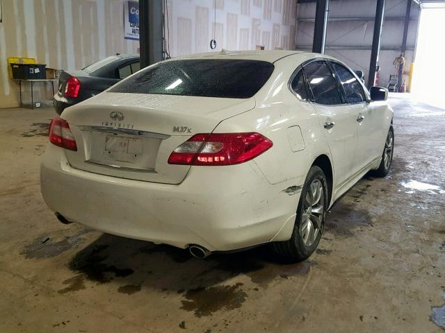 JN1BY1AR1BM376225 - 2011 INFINITI M37 X WHITE photo 4