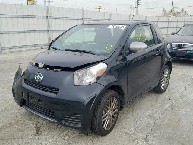 JTNJJXB0XFJ030581 - 2015 TOYOTA SCION IQ BLACK photo 2