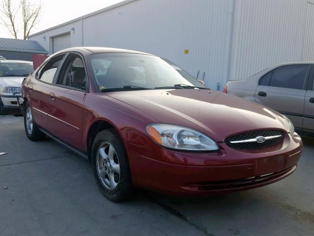 1FAFP55U92G181212 - 2002 FORD TAURUS SES BURGUNDY photo 1