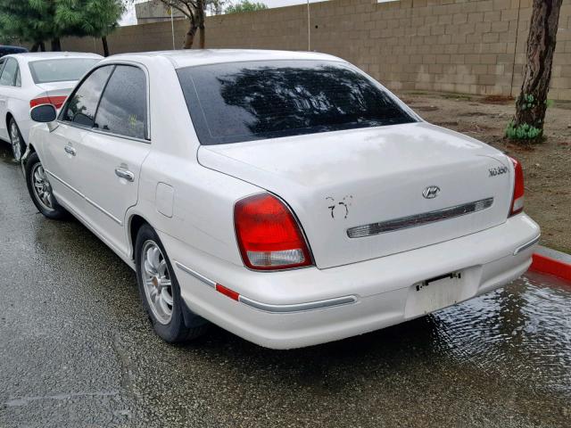 KMHFU45E12A186621 - 2002 HYUNDAI XG 350 WHITE photo 3