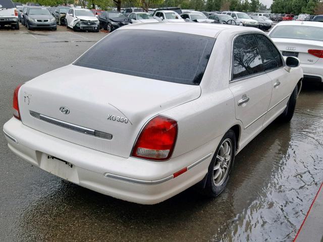 KMHFU45E12A186621 - 2002 HYUNDAI XG 350 WHITE photo 4