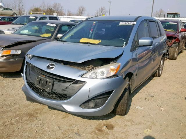 JM1CW2BL1C0132381 - 2012 MAZDA 5 BLUE photo 2