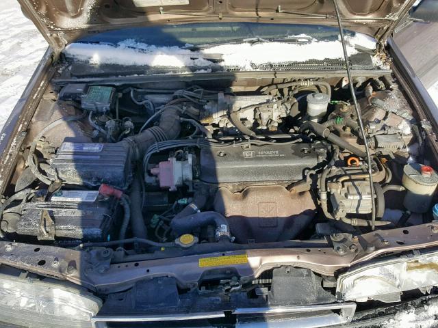 1HGCB7245MA034114 - 1991 HONDA ACCORD DX TAN photo 7