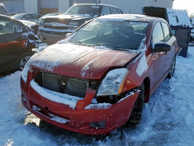 3N1AB6APXBL719326 - 2011 NISSAN SENTRA 2.0 BURGUNDY photo 2