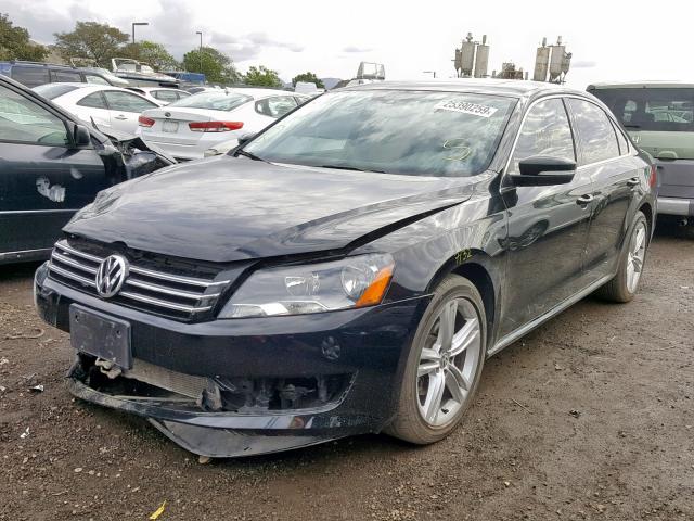 1VWBT7A30EC051728 - 2014 VOLKSWAGEN PASSAT SE BLACK photo 2