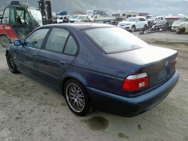 WBADT63463CK30667 - 2003 BMW 530 I AUTO BLUE photo 3