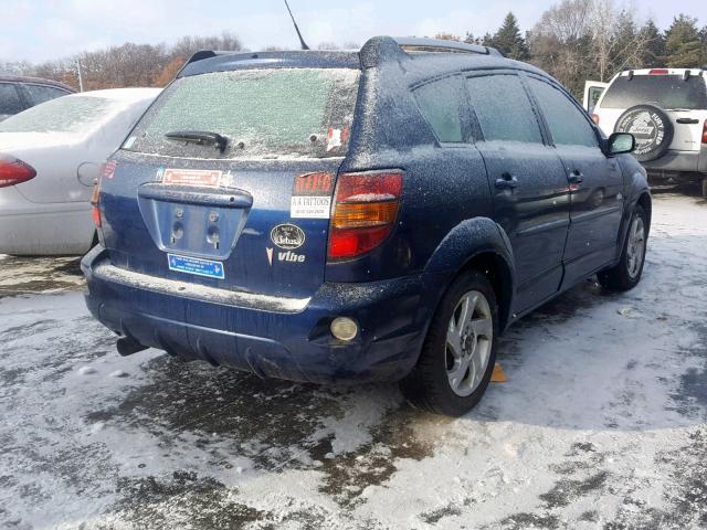 5Y2SL66845Z473323 - 2005 PONTIAC VIBE BLUE photo 4