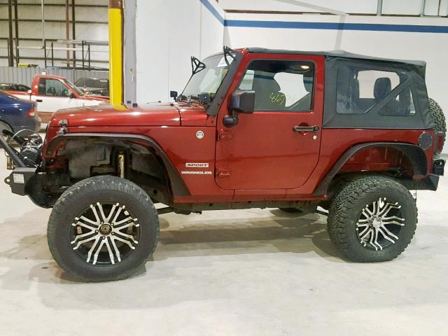 1J4AA2D1XBL543464 - 2011 JEEP WRANGLER S BURGUNDY photo 10