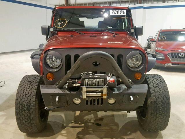 1J4AA2D1XBL543464 - 2011 JEEP WRANGLER S BURGUNDY photo 9