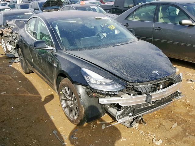 5YJ3E1EA4JF152033 - 2018 TESLA MODEL 3 BLACK photo 1