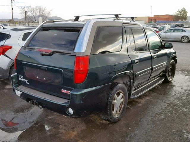 1GKET12S046185305 - 2004 GMC ENVOY XUV GREEN photo 4