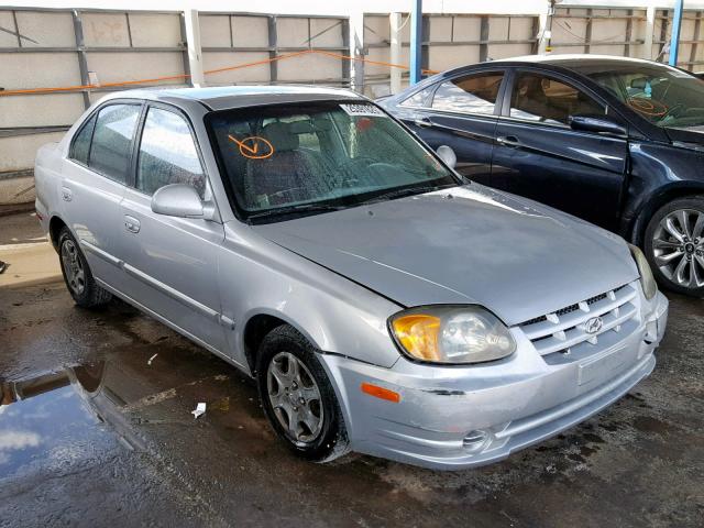 KMHCG45C45U673047 - 2005 HYUNDAI ACCENT GL SILVER photo 1