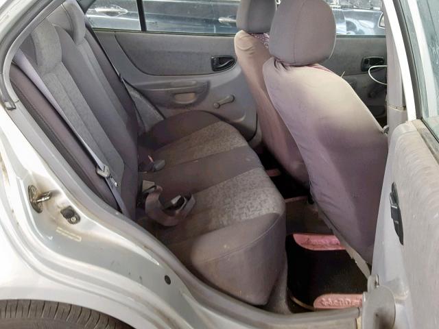 KMHCG45C45U673047 - 2005 HYUNDAI ACCENT GL SILVER photo 6