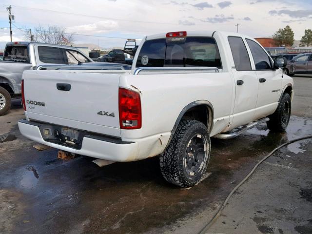 1D7HU18Z02J206843 - 2002 DODGE RAM 1500 WHITE photo 4