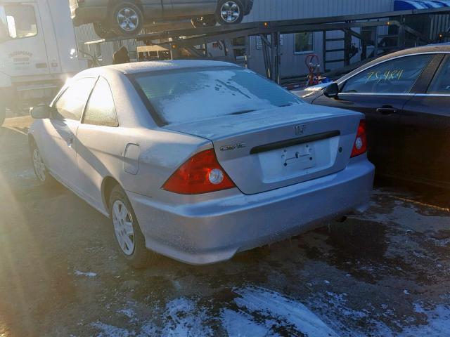 1HGEM22184L028159 - 2004 HONDA CIVIC DX V SILVER photo 3