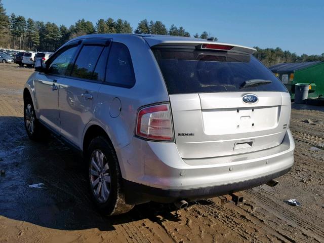 2FMDK4JC6ABA07820 - 2010 FORD EDGE SEL SILVER photo 3