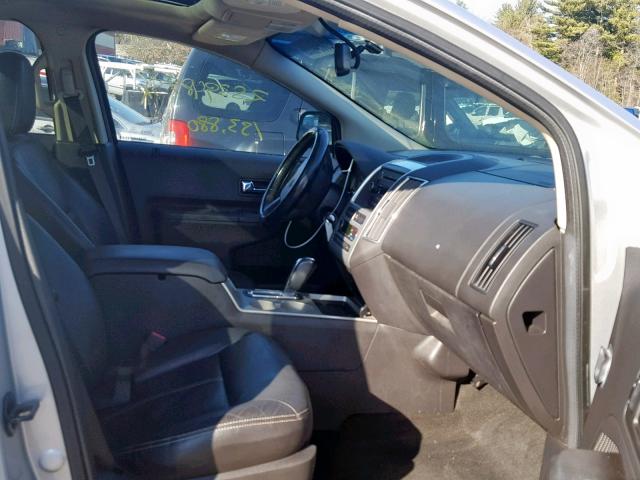 2FMDK4JC6ABA07820 - 2010 FORD EDGE SEL SILVER photo 5