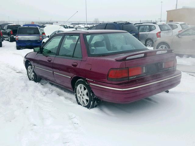 3MASM10J6SR624903 - 1995 MERCURY TRACER BAS PURPLE photo 3