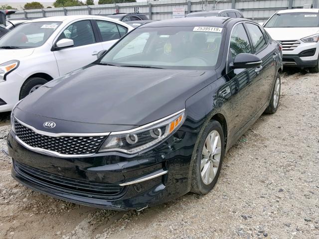 5XXGU4L32GG058930 - 2016 KIA OPTIMA EX BLACK photo 2