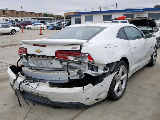 2G1FK1EJ8F9215113 - 2015 CHEVROLET CAMARO 2SS WHITE photo 4