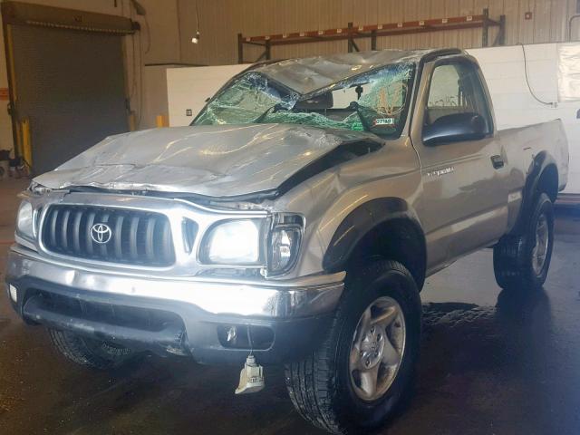 5TEPM62N04Z310959 - 2004 TOYOTA TACOMA SILVER photo 2