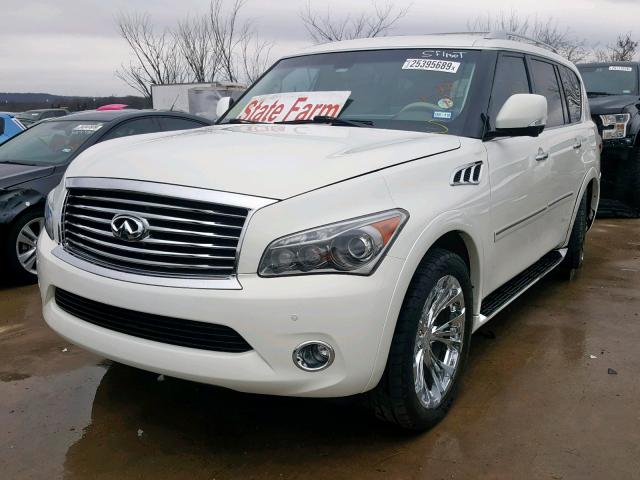 JN8AZ2NF4D9531114 - 2013 INFINITI QX56 WHITE photo 2