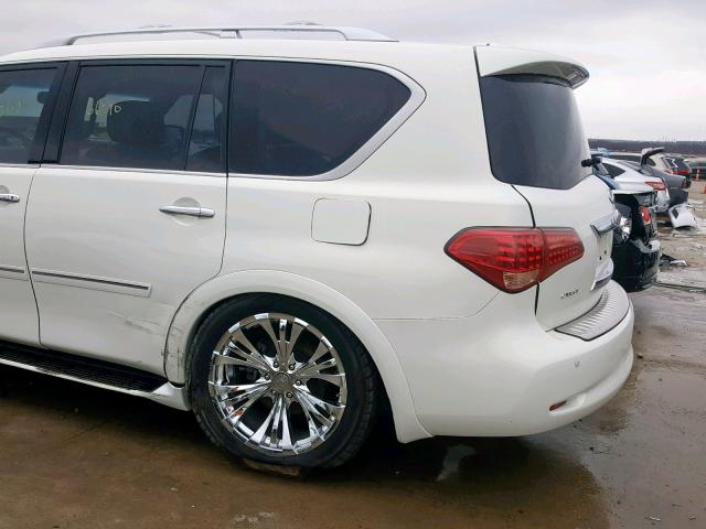 JN8AZ2NF4D9531114 - 2013 INFINITI QX56 WHITE photo 9