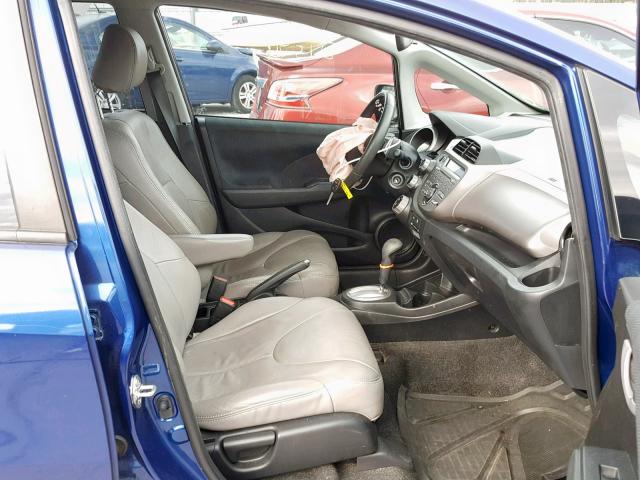 JHMGE884X9S070708 - 2009 HONDA FIT SPORT BLUE photo 5