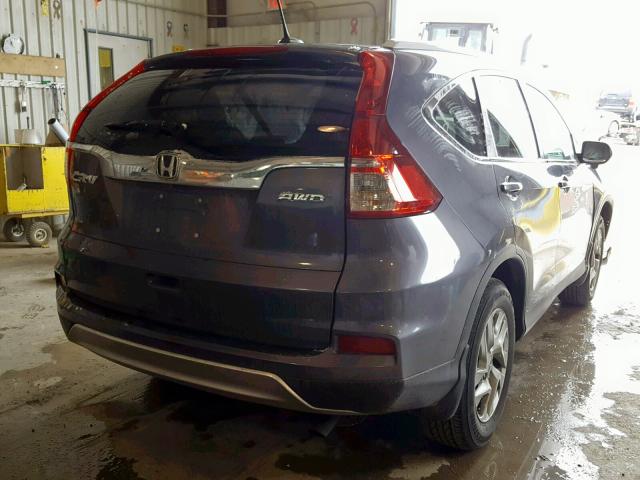 5J6RM4H76GL035892 - 2016 HONDA CR-V EXL GRAY photo 4