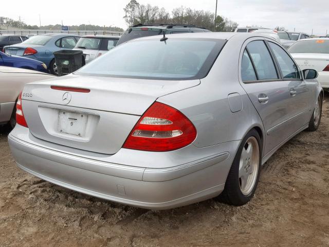 WDBUF70J93A203743 - 2003 MERCEDES-BENZ E 500 SILVER photo 4