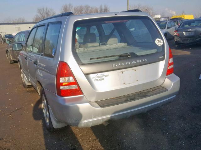 JF1SG65633H731697 - 2003 SUBARU FORESTER 2 SILVER photo 3