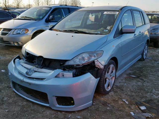 JM1CR293860104062 - 2006 MAZDA 5 TEAL photo 2