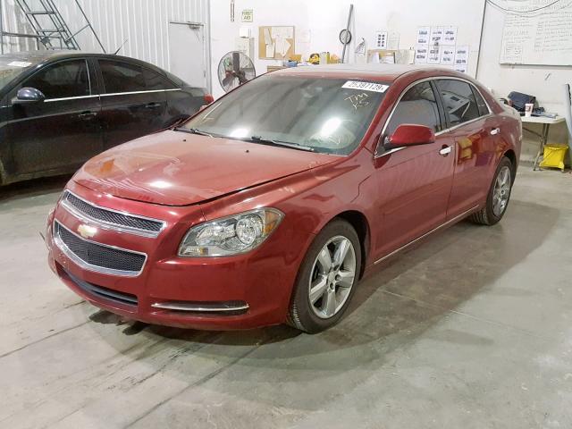 1G1ZD5E05CF321057 - 2012 CHEVROLET MALIBU 2LT RED photo 2