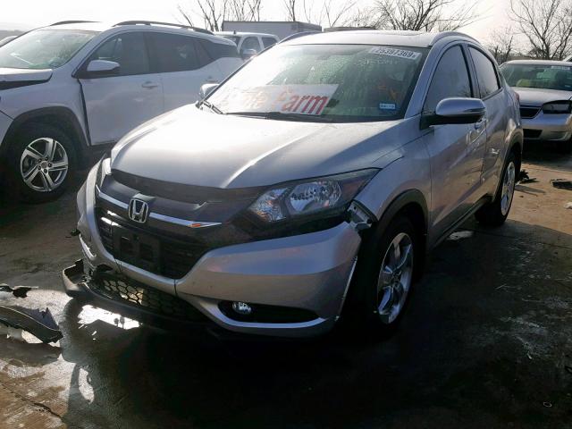 3CZRU5H75GM725413 - 2016 HONDA HR-V EXL SILVER photo 2