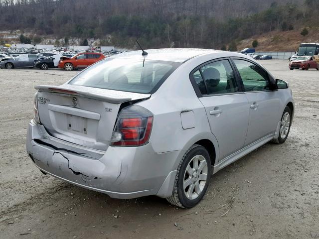 3N1AB6AP3BL614899 - 2011 NISSAN SENTRA 2.0 SILVER photo 4