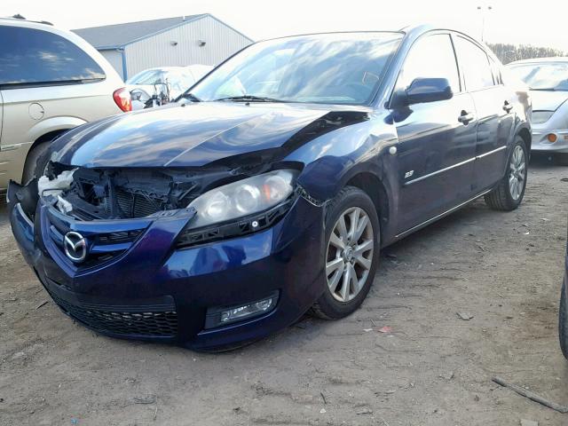 JM1BK323681167688 - 2008 MAZDA 3 S BLUE photo 2