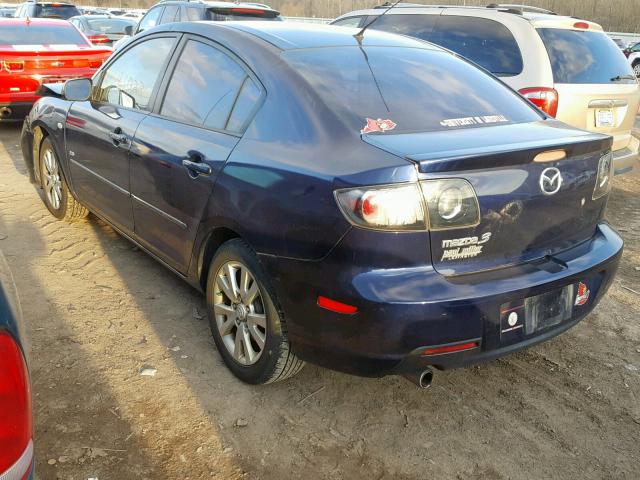 JM1BK323681167688 - 2008 MAZDA 3 S BLUE photo 3