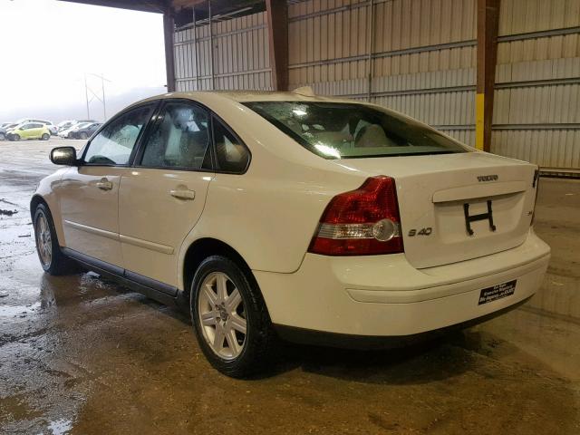 YV1MS382772280463 - 2007 VOLVO S40 2.4I WHITE photo 3