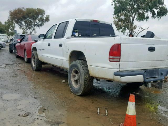 1B7HG2AN41S323445 - 2001 DODGE DAKOTA QUA WHITE photo 3